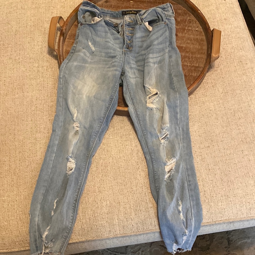 Indigo Rein, Waist 26, Size 5, Curvy, denim skinny jeans, blue